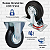 Rodinhas para moveis Emborrachada 4Polegadas Com Trava Kit 4 Und - RRJ - Imagem 3