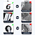 Rodinhas para moveis Emborrachada 5polegadas Giratorio Kit 4 Und - RRJ - Imagem 5
