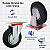 Rodinhas para moveis Emborrachada 5polegadas Giratorio Kit 4 Und - RRJ - Imagem 3