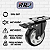 Rodinhas para moveis pesados com Freio 4polegadas Preto Kit 4Und - RRJ - Imagem 3