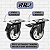 Rodinhas para moveis pesados com Freio 4polegadas Preto Kit 4Und - RRJ - Imagem 5