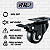 Rodizio para moveis Giratorio Freio 1,5 polegadas Preto Kit 6Und - RRJ - Imagem 3
