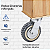 Rodinhas para moveis pesados Pneumatica Giratoria 6polegada 4Und - RRJ - Imagem 8