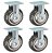Rodinhas para moveis pesados PVC Pneumatica Fixa 6 polegadas - RRJ - Imagem 1