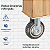 Rodinhas para moveis pesados PVC Pneumatica Fixa 6 polegadas - RRJ - Imagem 7