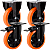 Kit 4 Rodízios Grande Reforçado Giratórios E Fixo Rodas Para Moveis E Equipamentos Pesados Industrial Com Trava 6 Polegadas Material Pu 150mm Marca Rrj - Imagem 1