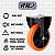 Kit 4 Rodízios Grande Reforçado Giratórios E Fixo Rodas Para Moveis E Equipamentos Pesados Industrial Com Trava 6 Polegadas Material Pu 150mm Marca Rrj - Imagem 5