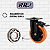 Kit 4 Rodízios Grande Reforçado Giratórios E Fixo Rodas Para Moveis E Equipamentos Pesados Industrial Com Trava 6 Polegadas Material Pu 150mm Marca Rrj - Imagem 6
