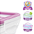 Kit 2 Potes Herméticos 1,6L e 820ml Ótima Vedação Sanremo - Imagem 3