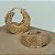 ARGOLA DUBAI EM BANHO DE OURO 18 K - Imagem 2