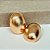 BRINCO OVAL TEXTURIZADO EM BANHO DE OURO 18K - Imagem 1