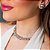 CHOCKER ARO BOLINHA PRATEADA - Imagem 1