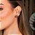 PIERCING FAKE FILETADO LISO EM BANHO DE OURO 18 K - Imagem 3