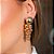 BRINCO CACHO ESFERAS BANHO DE OURO 18K - Imagem 2