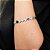 BRACELETE TREVO EM BANHO DE RÓDIO BRANCO - Imagem 1