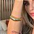 BRACELETE ORGANICO EM BANHO DE OURO 18 K - Imagem 1