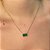 COLAR VERDE JADE EM BANHO DE OURO 18K - Imagem 2