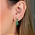 BRINCO VERDE JADE COM CRISTAL - Imagem 1
