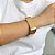 BRACELETE QUADRADO EM BANHO DE OURO 18 K - Imagem 2