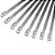 50x Abraçadeira ZIP Tie Termotape Cinta Lacre Aço Carbono 5x400mm - Imagem 4