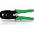 Alicate de Crimpar RJ45 RJ12 RJ11 Terminal com Descascador Lamina de Corte e Desencapador Cabo de Rede Internet Lan - Imagem 7