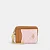 Carteira Zip Card Case In Signature Canvas - Cor Gold Powder Pink - Imagem 1