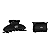 Kit presilhas Effortless Claw Clip - Black (preto) - Imagem 1