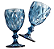 Conjunto Taças Diamante Vidro Azul 6 Peças 340ml - Praticasa - Imagem 3