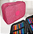 Estojo Box Nylon Escolar Rosa Com Divisória - Imagem 3