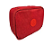 Estojo Box Nylon Escolar Vermelho Com Divisória - Imagem 1