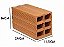 BLOCO BAIANO 6 FUROS 11,5X14X24  ( 10 peças ) - Imagem 1