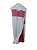 Capa Protetora Vestido Longo Em Microfibra e Visor Organza 150x60cm Offwhite - Imagem 1