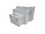Kit Organizador De Viagem Tnt e PVC 05 Peças branco - Imagem 1