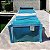 Colmeia Organizadora Gaveta Adulto Transparente Viés Azul 40x14x10cm - Imagem 3