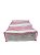 Colmeia Organizadora Gaveta Camiseta Transparente Viés Rosa 40x28x10cm - Imagem 1