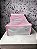 Colmeia Organizadora Gaveta Fitness Transparente Viés Rosa 40x20x10cm - Imagem 2