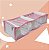Colmeia Organizadora Gaveta Adulto Transparente Viés Rosa 40x14x10cm - Imagem 3