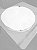 Organizador Jogo Americano Redondo Tnt E Pvc  40x08cm Branco - Imagem 2