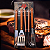 Conjunto Para Churrasco 4 Peças Longo, Inox E Madeira - Imagem 3