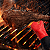 Luva Térmica Profissional Silicone 37,5Cm Vermelha Forno e Churrasco - Imagem 2