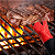 Luva Térmica Profissional Silicone 37,5Cm Vermelha Forno e Churrasco - Imagem 3