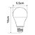 Lâmpada Led Bulbo A55 4,8W 6500K E27 Bivolt 1002R - Galaxy Led. - Imagem 3