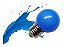 Lâmpada led bolinha G45 1,5w decorativa azul E27 220v Galaxy Led. - Imagem 2