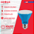 Lâmpada Superled PAR20 6W bivolt 30º Azul IP66. - Imagem 5