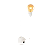 Luminária de mesa Aramis com entrada USB 40X21cm aço branco fosco. - Imagem 1