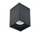 Spot de sobrepor quadrado facho direcionável PAR20 15X11X11cm policarbonato preto. - Imagem 1