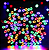 Pisca de Natal 50 Leds colorido 8 Funções 5 Metros fio verde bivolt. - Imagem 2