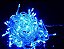 Pisca de Natal 100 Leds Azul 8 Funções 10 Metros fio transparente 220V. - Imagem 3