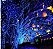 Pisca de Natal 100 Leds Azul 8 Funções 10 Metros fio verde 127V. - Imagem 3
