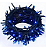 Pisca de Natal 100 Leds Azul 8 Funções 10 Metros fio verde 220V. - Imagem 1
